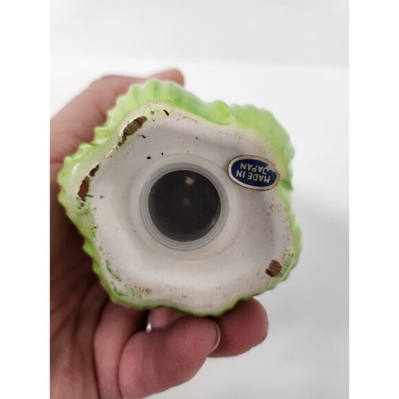 Vintage Celery Stalk Salt And Pepper Shaker Set Porcelain Green Made In Japan - Picture 7 of 9